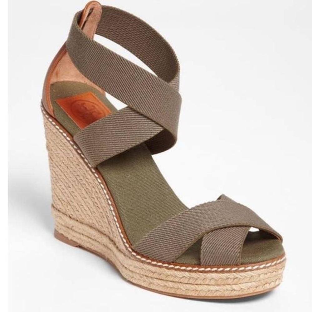 Frieda Strappy Woven Wedge Espadrilles